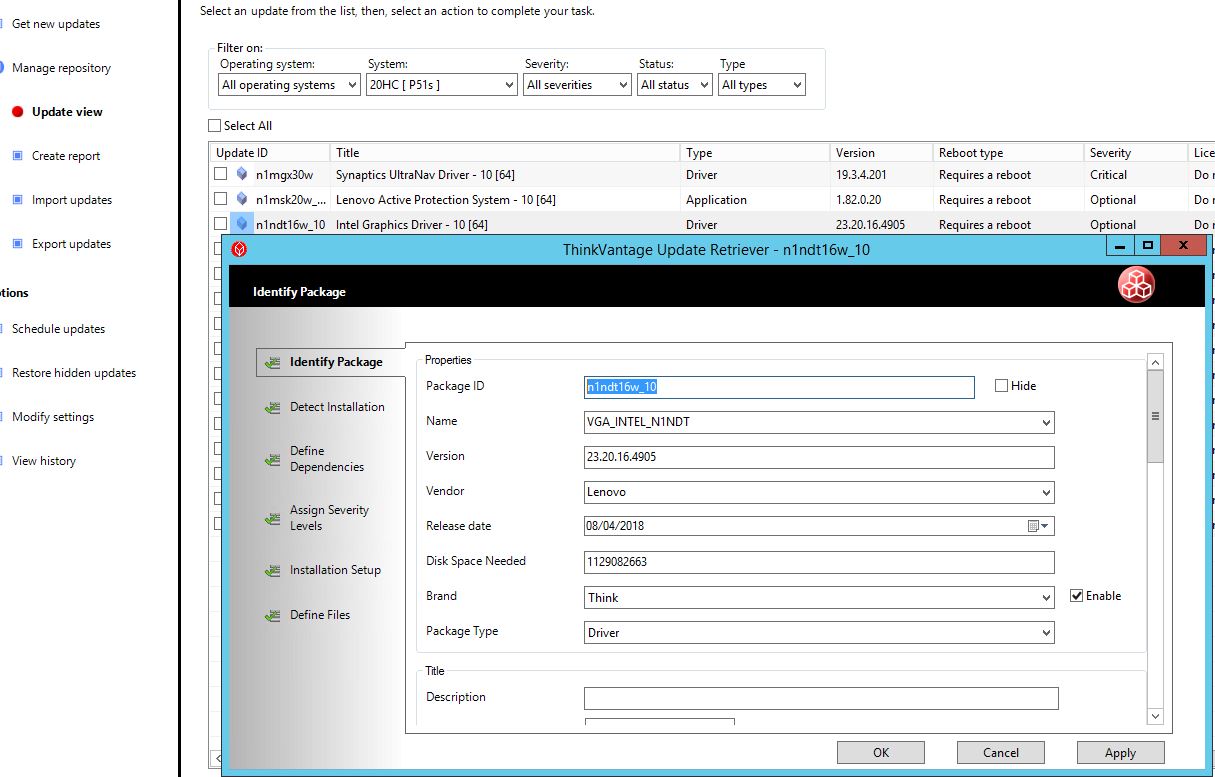 lenovo sccm drivers windows 10